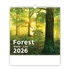 Kép 1/3 - Falinaptár képes 300 x 300 mm, fehér lapokkal Forest Dayliner 2026.