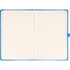 Kép 2/4 - Keménytáblás notesz pontozott vonalozással krémszínű lapokkal leszorító gumiszalaggal Blue 130x210mm, Presco