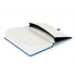 Kép 4/4 - Keménytáblás notesz pontozott vonalozással krémszínű lapokkal leszorító gumiszalaggal Blue 130x210mm, Presco