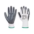 Kép 2/4 - Védőkesztyű PU tenyérmártással nylon M-es méret  A310 Portwest szürke-fehér